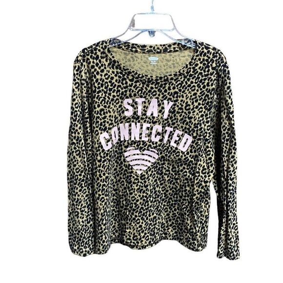 Old Navy Leopard Long Sleeve Top Size XXL (18) - Picture 1 of 5